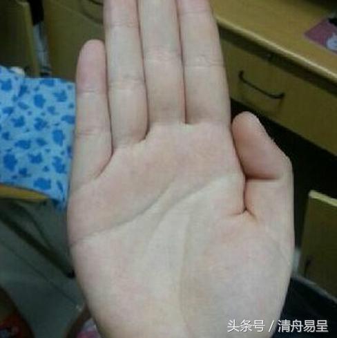 清舟易呈手相圖解：頭婚難長久手相