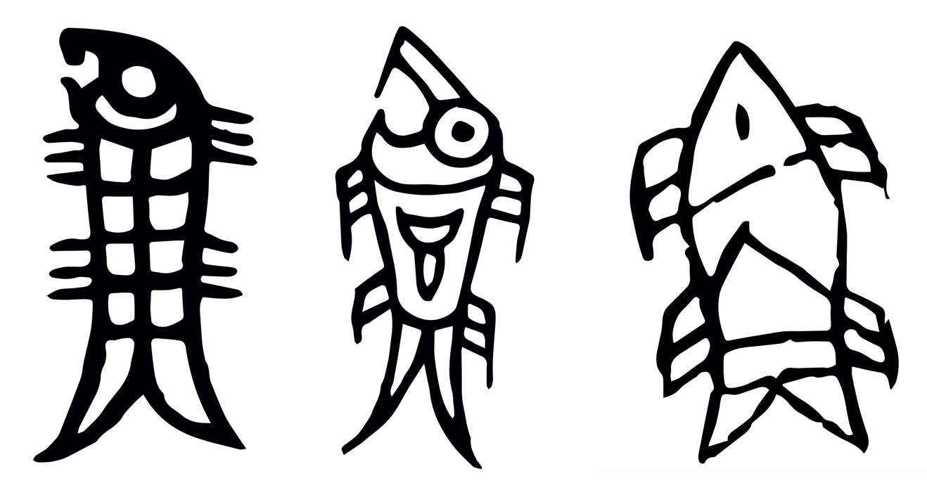 這些甲骨文畫的真的太像了，一看就知道是什麼字