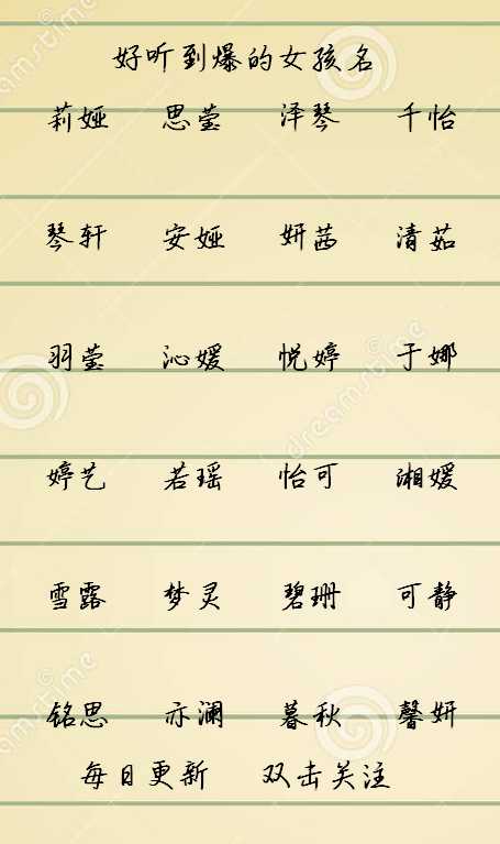 霸氣優雅大方的中國第一大姓李姓寶寶名