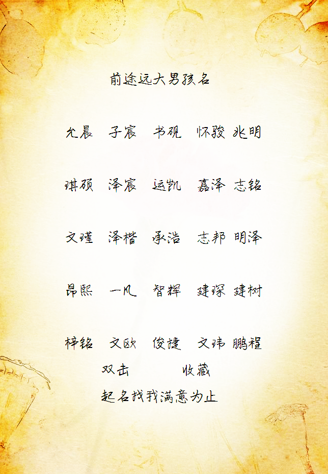 好名字伴好運，好運利一生 你家寶寶的名字好嗎？