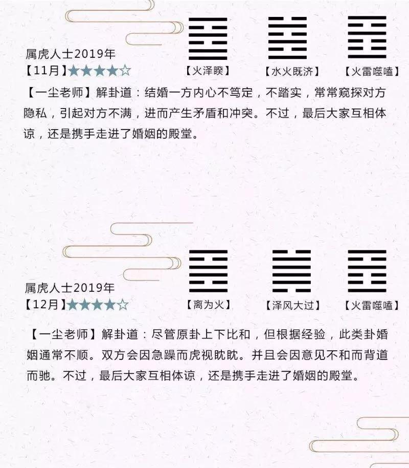 2019年生肖虎的同學們適合在幾個月份結婚