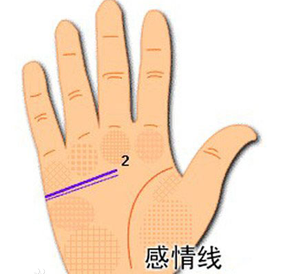 算命手相不求人准斷婚姻點（一）：婚姻感情線