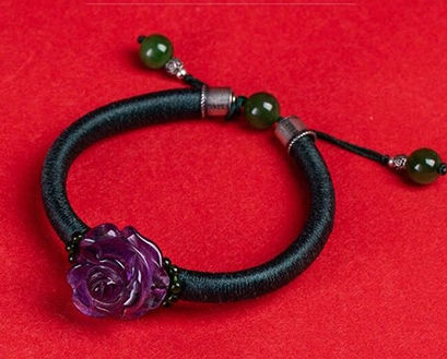 你是孩子的母親 更是自己的女王 母親節 天然紫水晶玫瑰為你加冕