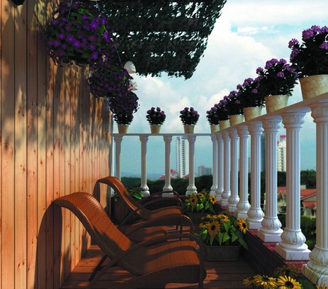 陽台要紫氣東來