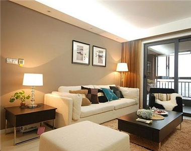 沙發背後用山水畫做裝飾風水好不好