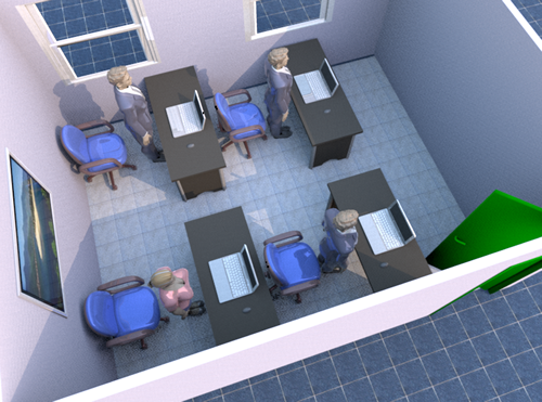 辦公桌的擺放風水圖解