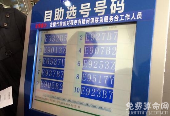 如何選車牌號碼,最好的方法是用姓名字母來選取