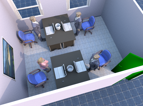 辦公桌的擺放風水圖解