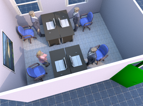 辦公桌的擺放風水圖解