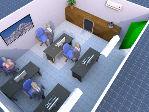 日光燈壓辦公桌的化解方法圖解