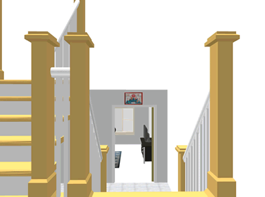 大門風水禁忌:大門正對往上之樓梯