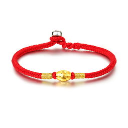男生本命黃金紅繩手鏈,本命年辟邪飾品男生本命年帶什麼詳細