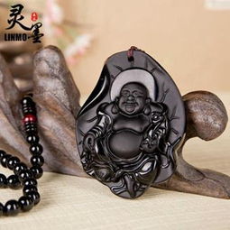 佛黑曜石吊墜男本命,男人戴本命佛是戴黑曜石還足白玉石好