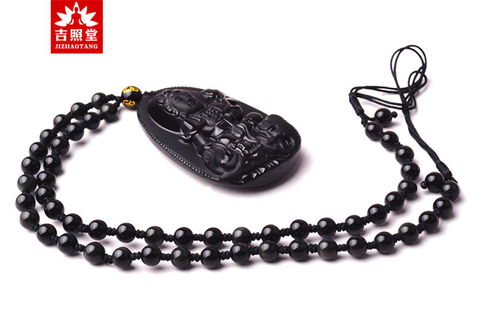 黑曜石本命佛怎樣消磁,冰種黑曜石本命佛消磁清洗法