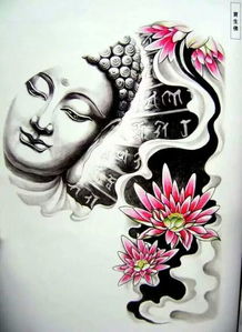 佛教蓮花加生肖本命佛紋身圖,千年佛蓮花本命叫什麼