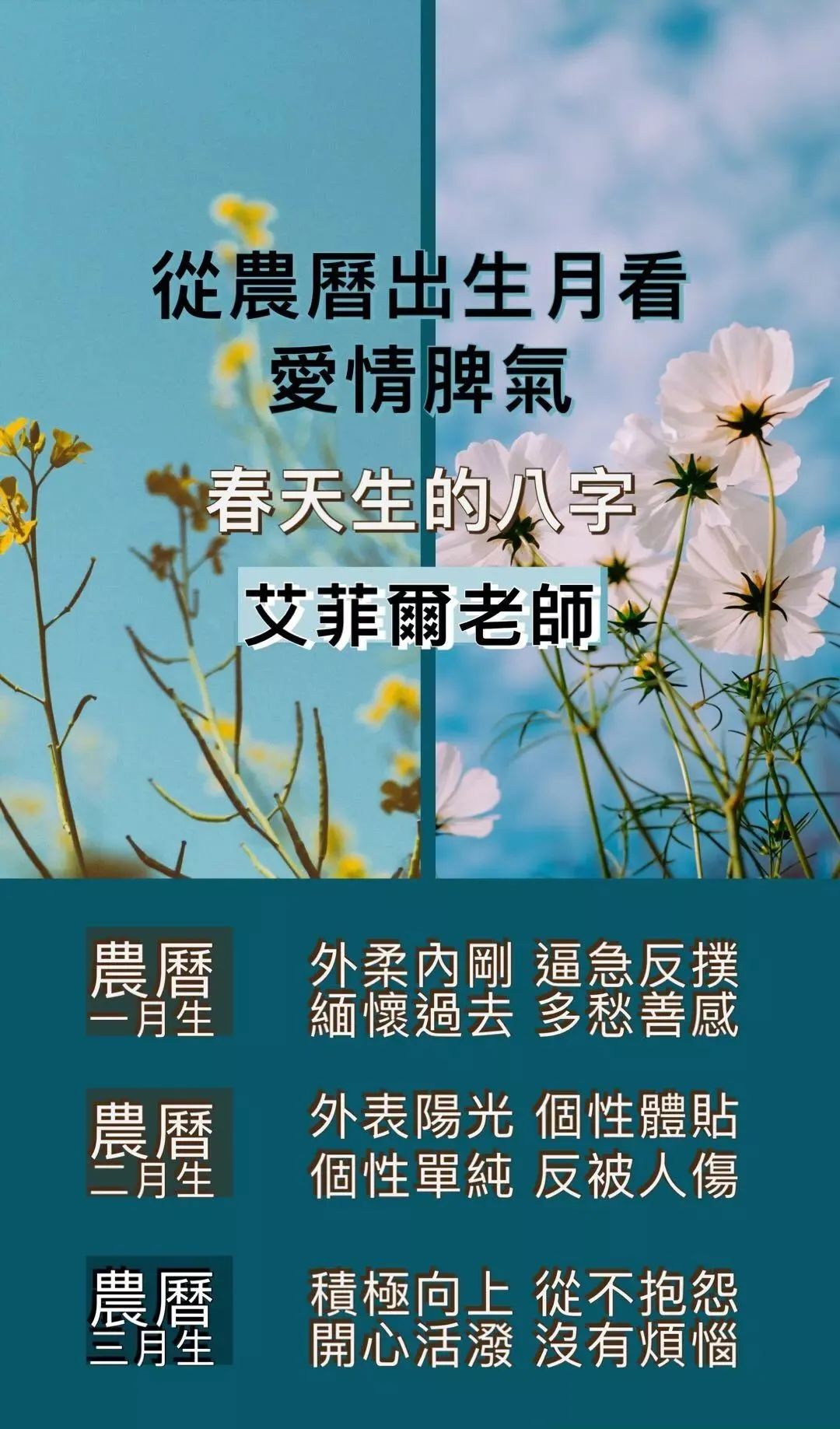 神准！農歷出生月看你的【愛情脾氣】