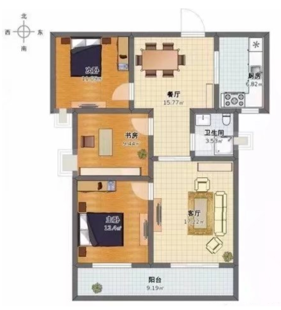 風水知識——房子戶型六種煞