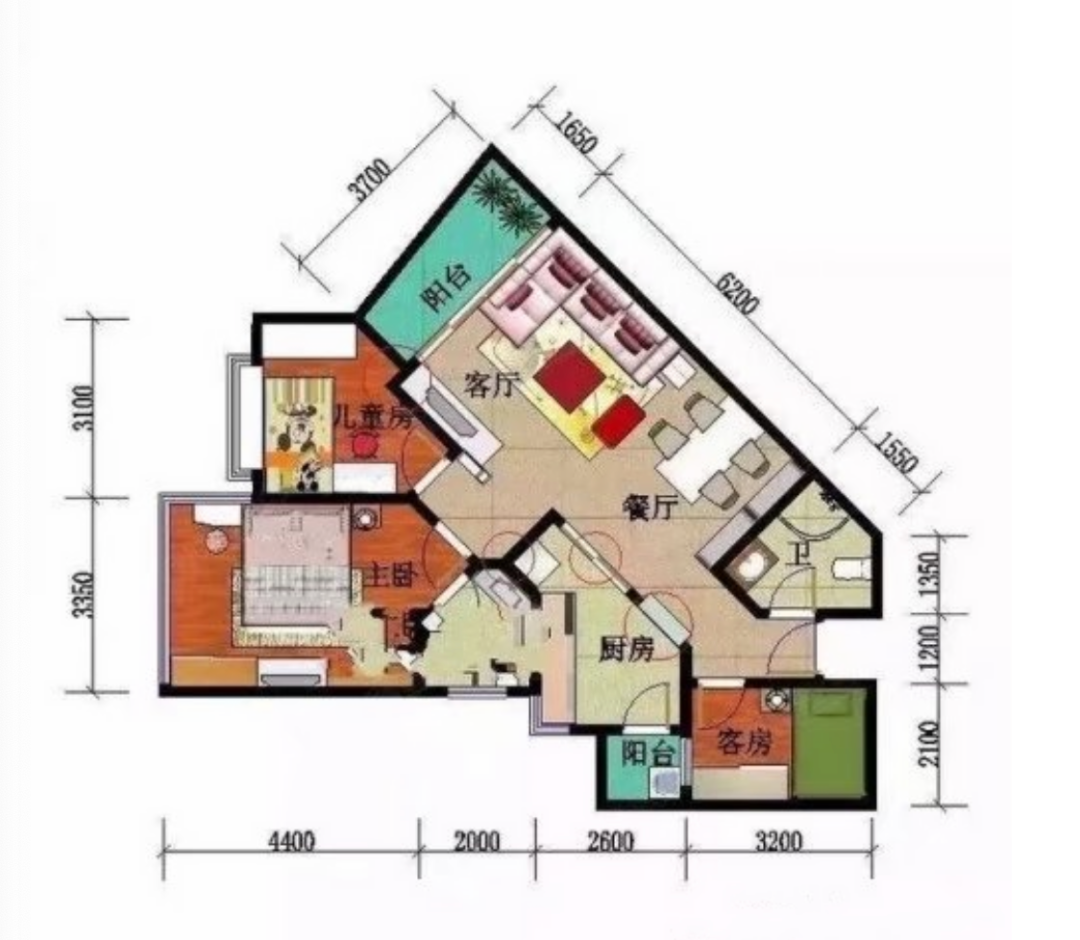風水知識——房子戶型六種煞
