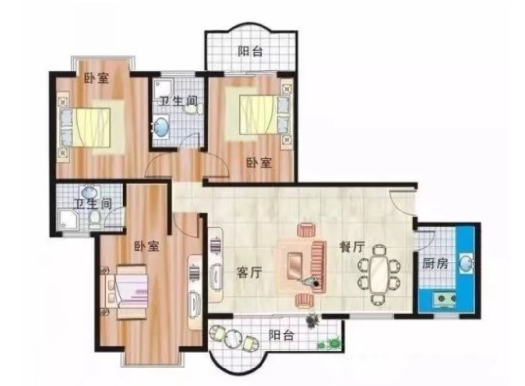 風水知識——房子戶型六種煞